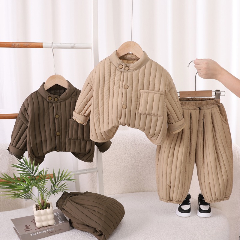 Toddler Boy Winter Fleece Jacket - Pakaian Bayi Laki-laki Musim Dingin 2026