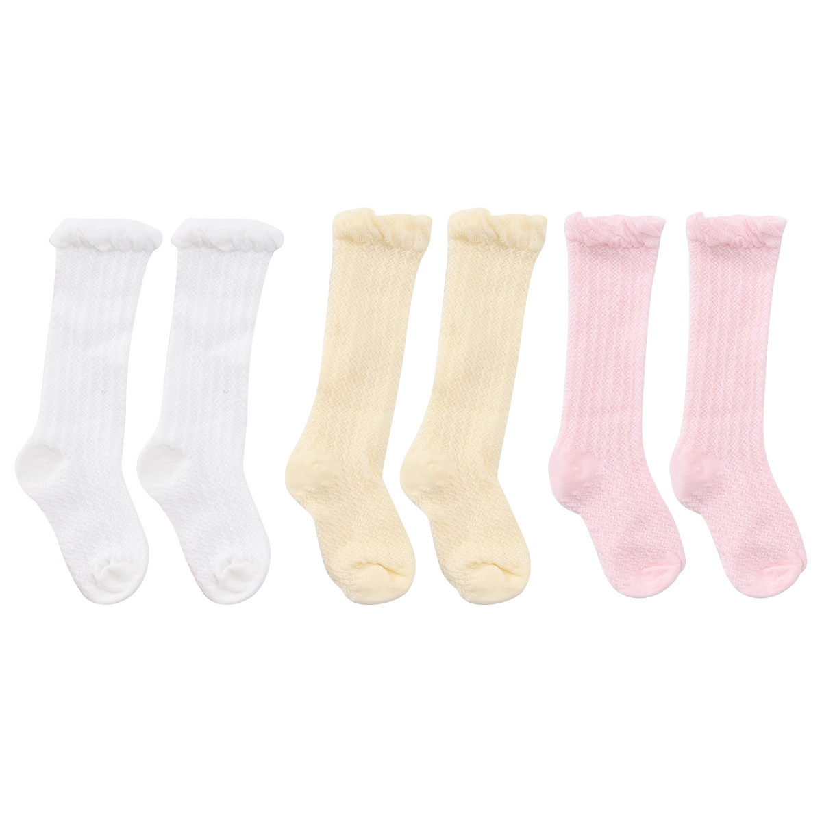 Unisex Baby Socks Non Slip - 3 Pasang Kaus Kaki Panjang Anti