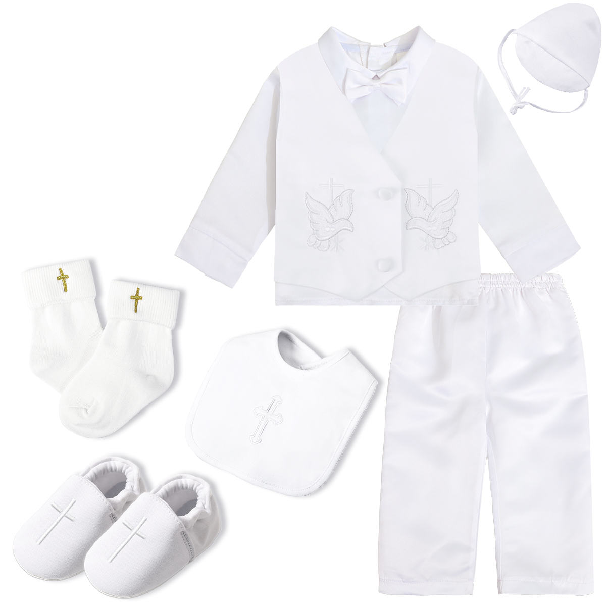 Pakaian Bayi Laki-laki Pembapt - Baby Boy Suit Set Baptism ulasan dan harga