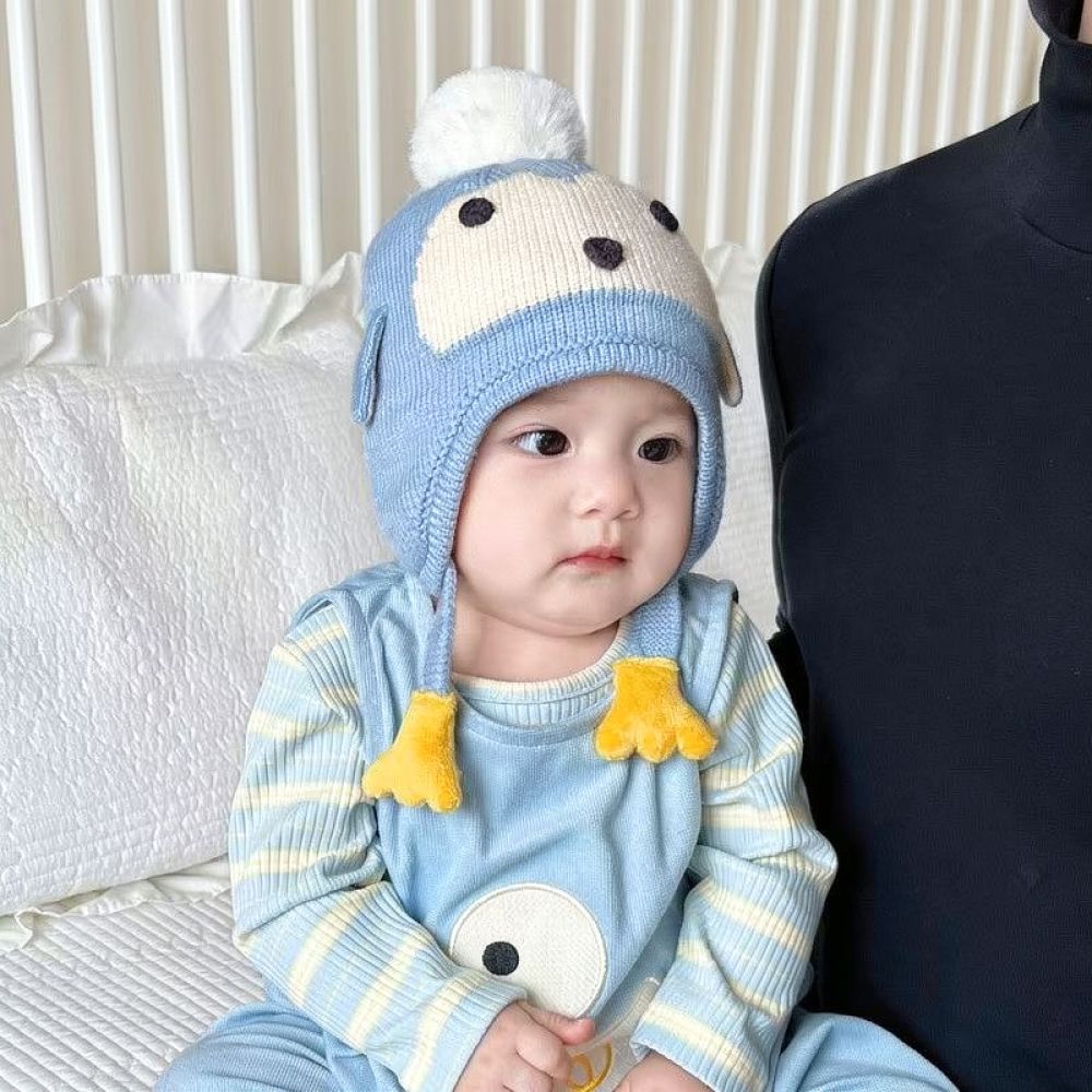 Topi Rajut Lucu dengan Penutup - Infant Beanie Hat With Ears ulasan dan harga
