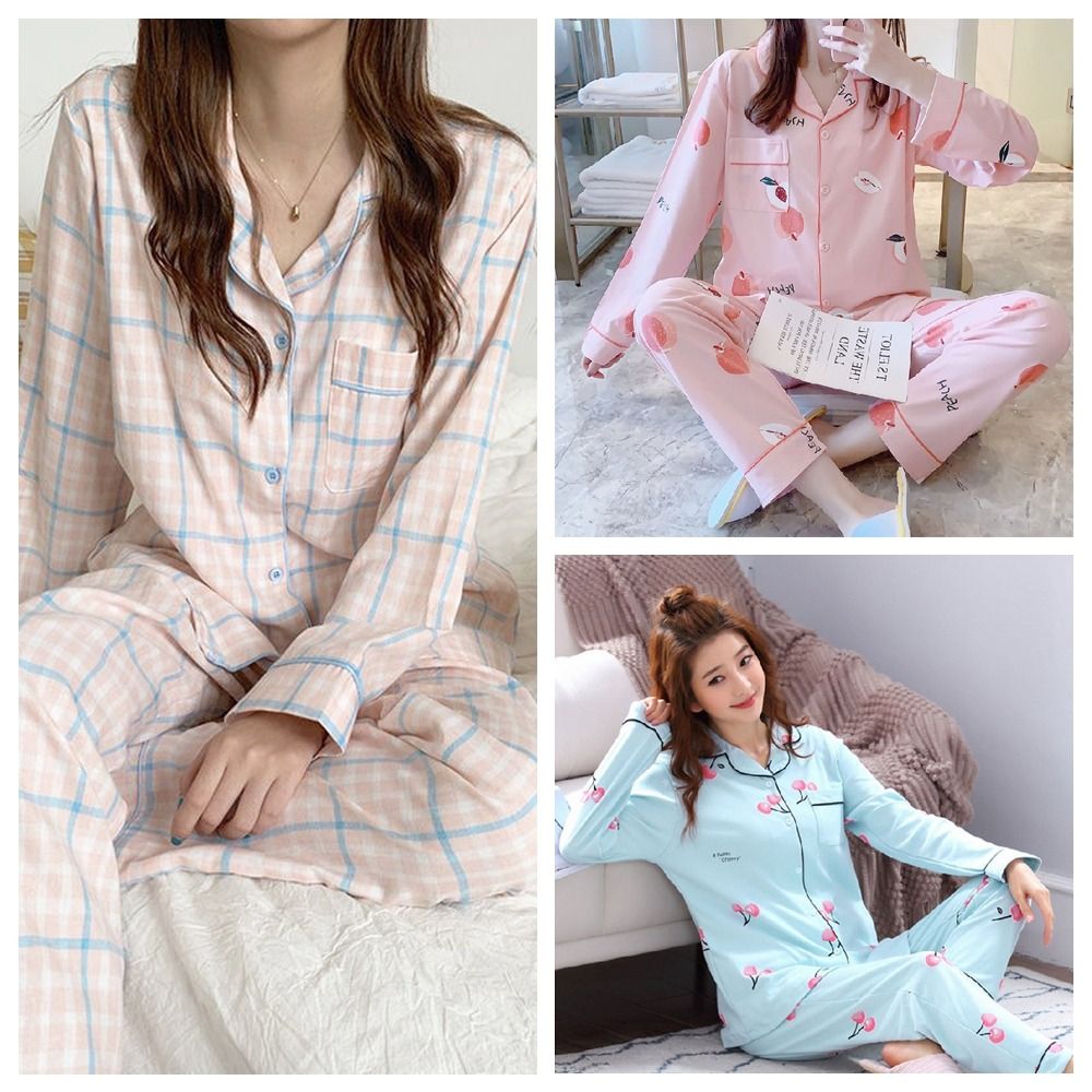 Piyama Wanita Lengan Panjang D - Maternity Wear ulasan dan harga