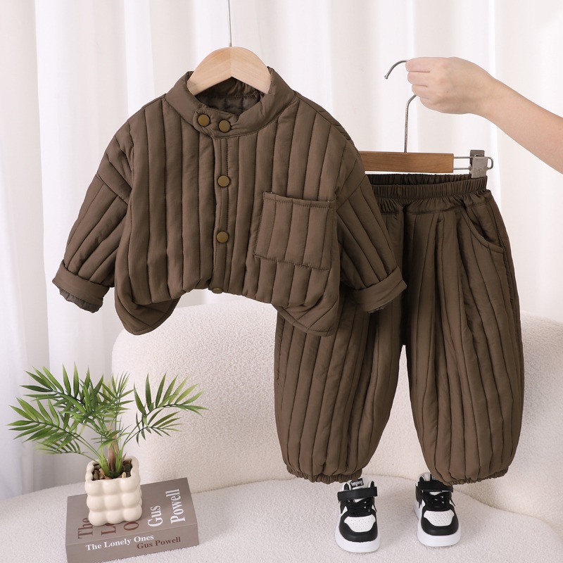 Pakaian Bayi Laki-laki Musim D - Toddler Boy Winter Fleece Jacket ulasan dan harga