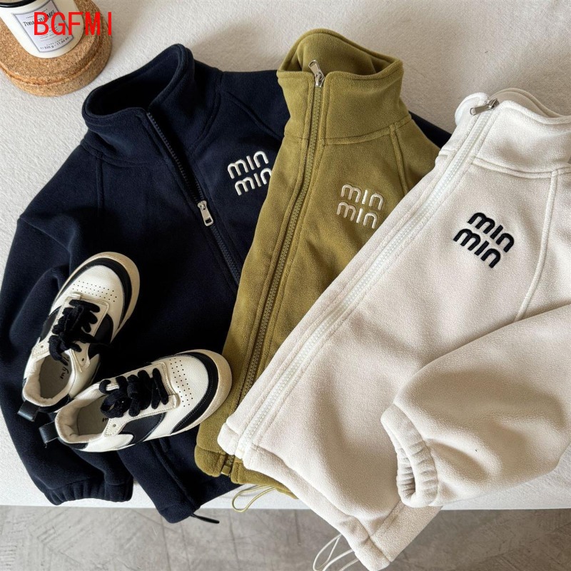 Setelan Sweatshirt Kasual Musi - Toddler Boy Winter Fleece Jacket ulasan dan harga