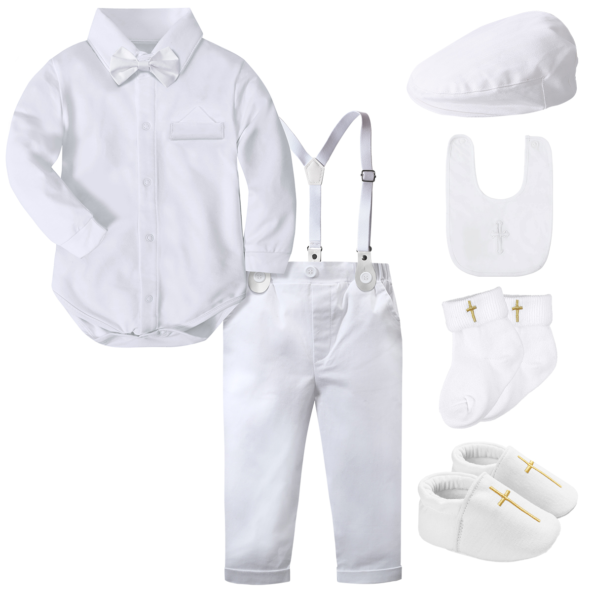 Pakaian pembaptisan bayi laki- - Baby Boy Suit Set Baptism ulasan dan harga